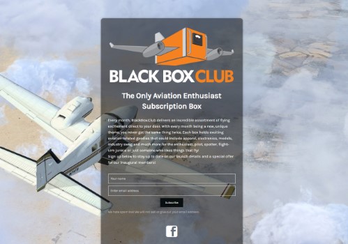blackbox.club uses the Minimal Coming Soon WordPress plugin