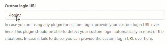 Maintenance Mode Custom login URL