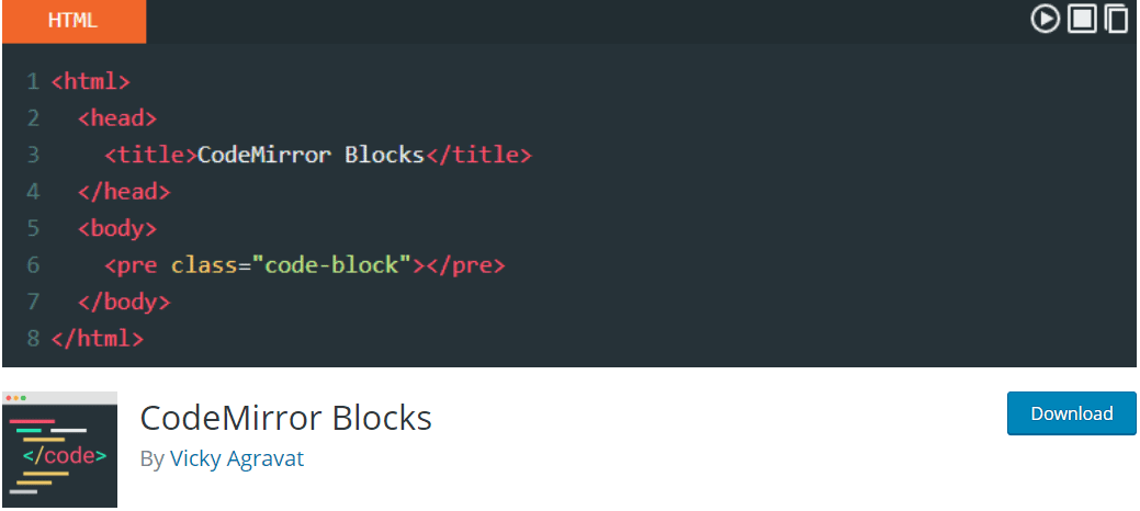 CodeMirror Blocks