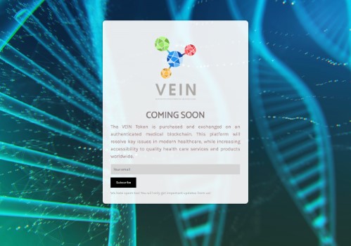 veintoken.io uses the Minimal Coming Soon WordPress plugin