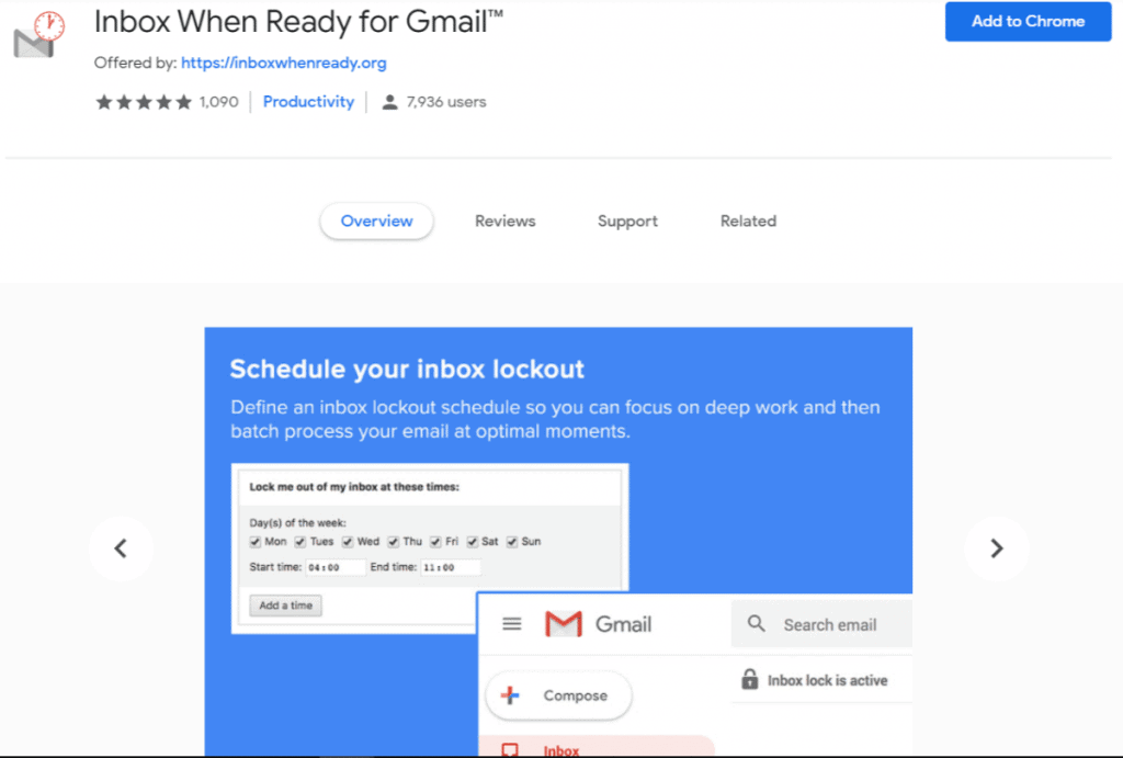 Inbox When Ready for Gmail