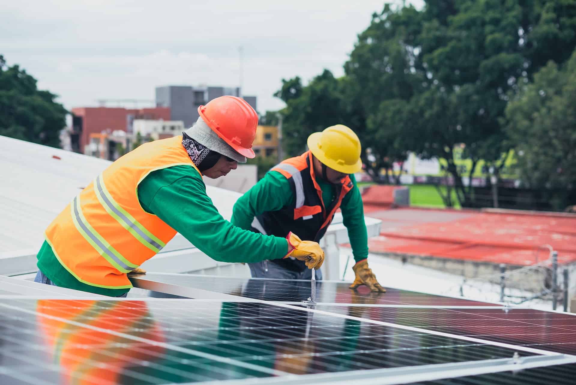 Solar panels installation