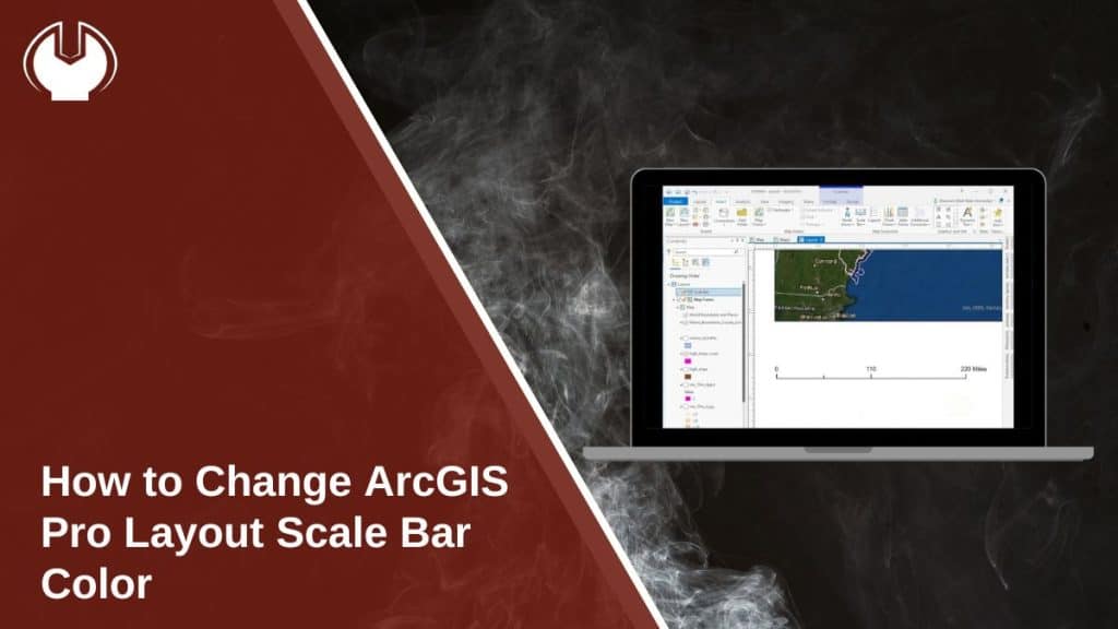 How to Change ArcGIS Pro Layout Scale Bar Color