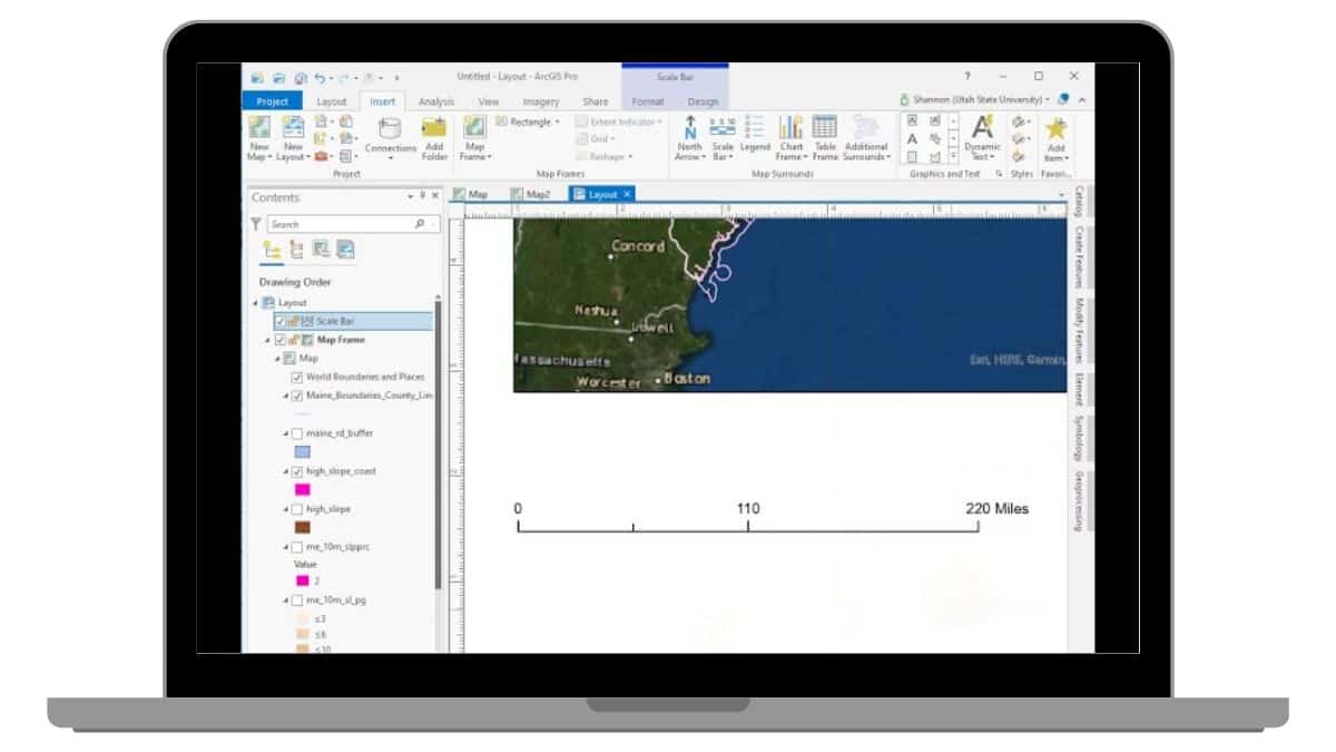 Why Customize the Scale Bar Color in ArcGIS Pro Layout?