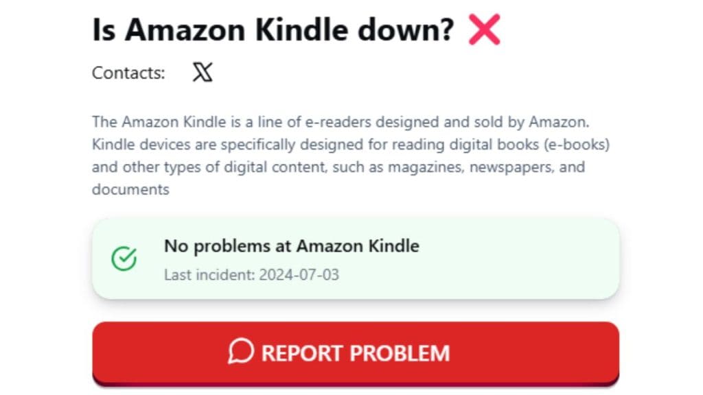 2. Check If the Send to Kindle Service is Down